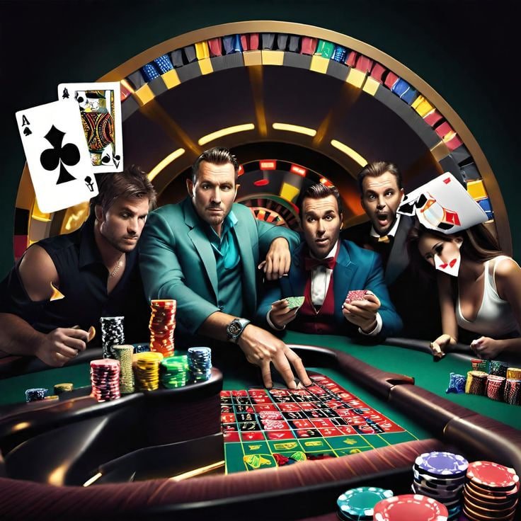 Meja permainan kartu dan dadu untuk permainan meja tradisional seperti blackjack dan baccarat