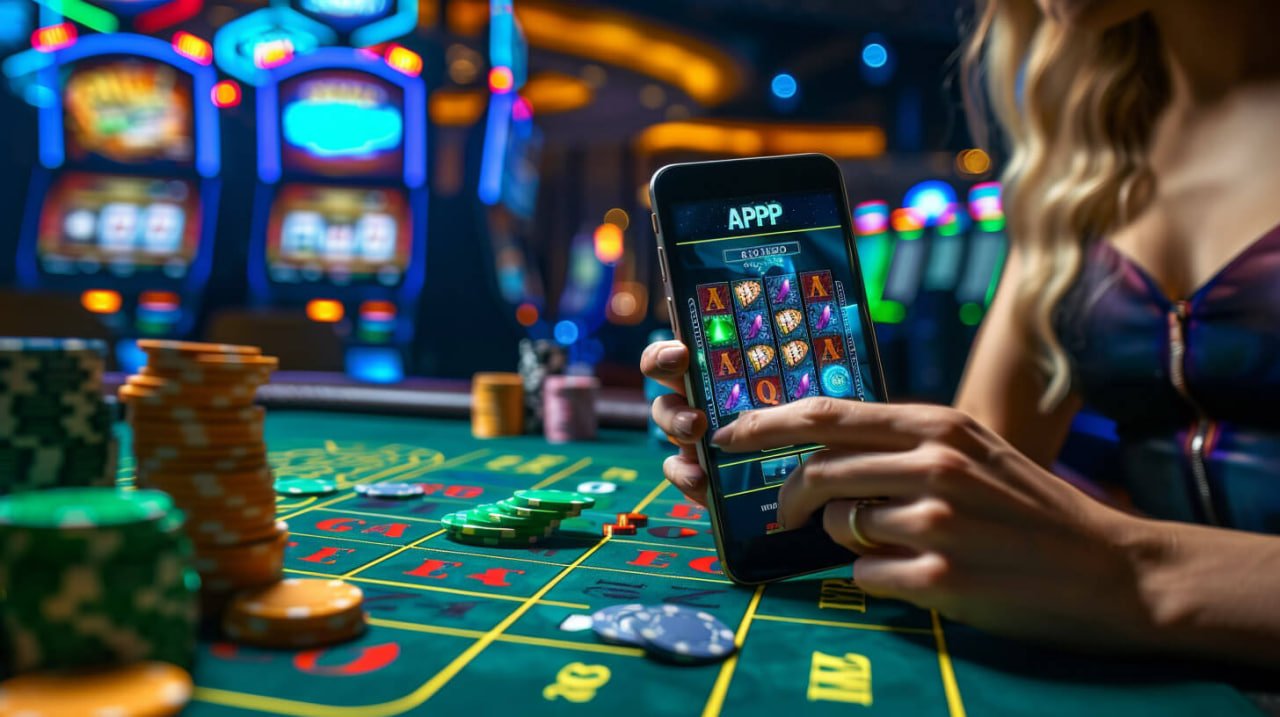 Pengguna memakai smartphone mengakses kalender event sports online dengan antarmuka modern
